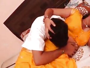 Sensuous South Indian couple indulges in passionate Telugu lovemaking, showcasing their intense chemistry and uninhibited desires.